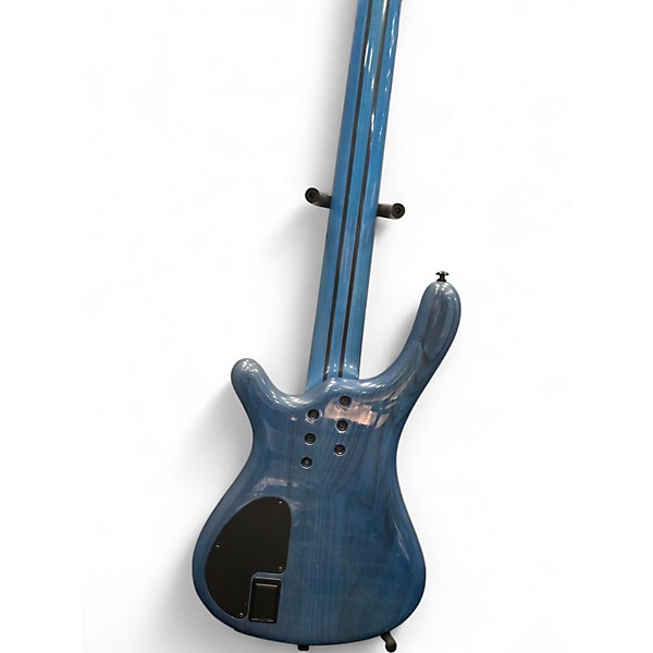Used Fame baphomet  Blue Electric Bass Guitar