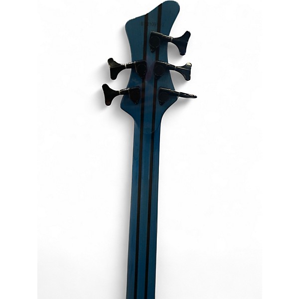 Used Fame baphomet  Blue Electric Bass Guitar