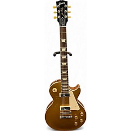 Used Gibson Les Paul Deluxe Gold Top Solid Body Electric Guitar