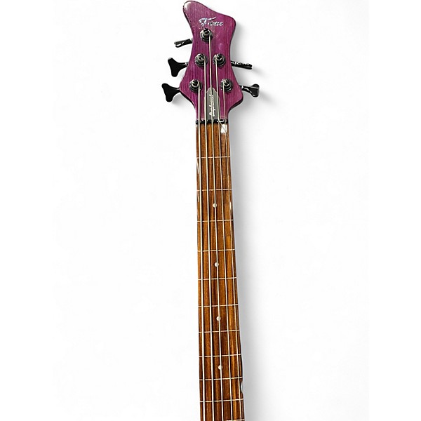 Used Fame Baphomet Purple Electric Bass Guitar