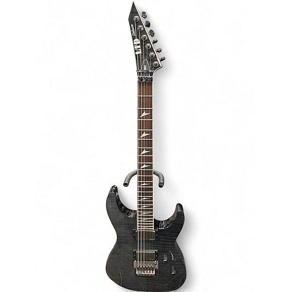 Used ESP LTD deluxe M-1001 Black Solid Body Electric Guitar