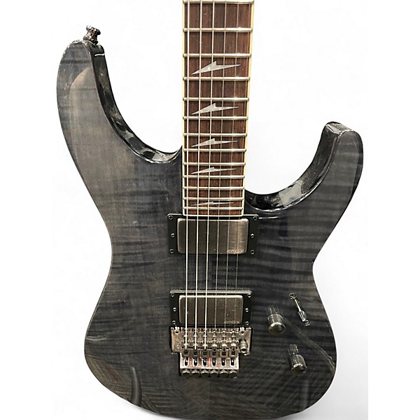 Used ESP LTD deluxe M-1001 Black Solid Body Electric Guitar