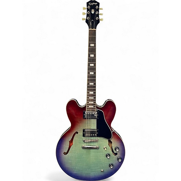Used Epiphone ES355 Blue Burst Hollow Body Electric Guitar
