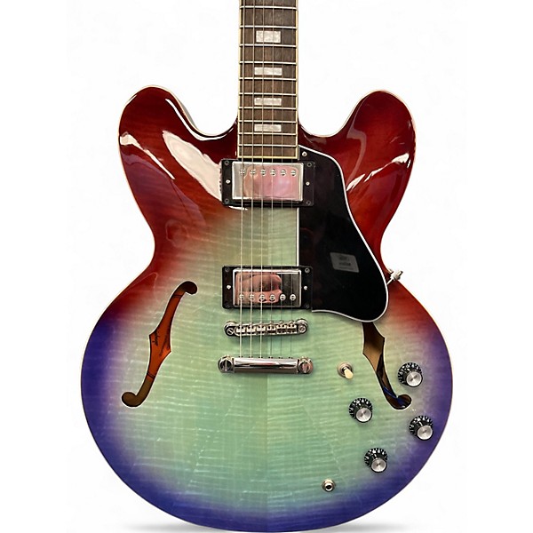 Used Epiphone ES355 Blue Burst Hollow Body Electric Guitar