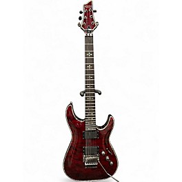 Used Schecter Guitar Research hellraiser FR Trans Red Solid Body Electric Guitar
