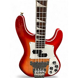 Used Jackson Series X Concert CBXNT Fireburst Electric Bass Guitar