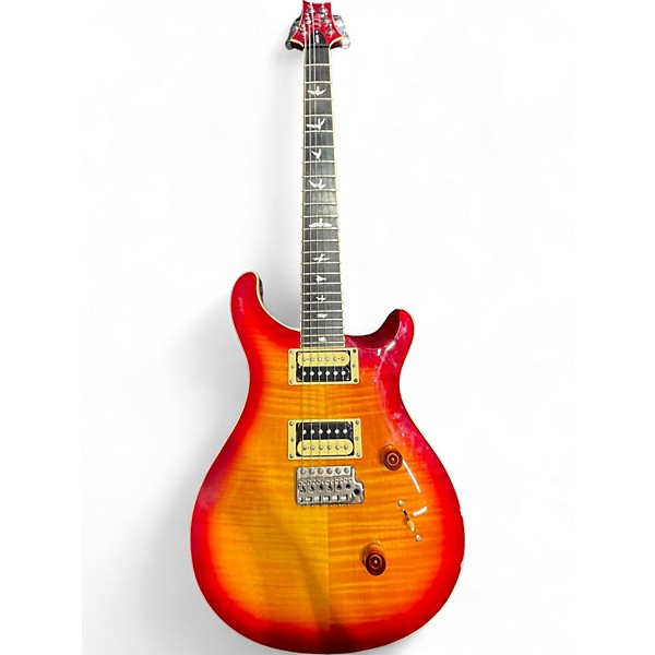 Used 2018 PRS SE Custom 24 Cherry Sunburst Solid Body Electric Guitar