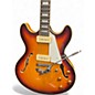 Used D'Angelico DAPDCVSBCSCB9EX 3 Color Sunburst Hollow Body Electric Guitar