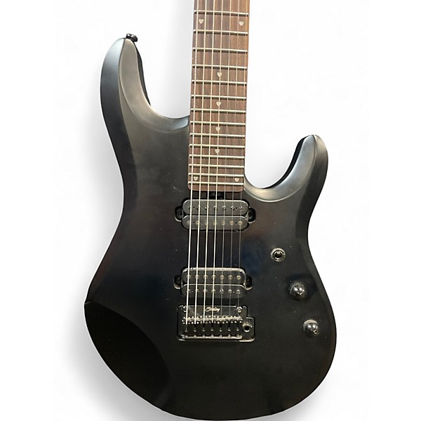 Used Sterling by Music Man JP70 John Petrucci Signature STEALTH BLACK Solid Body Electric Guitar