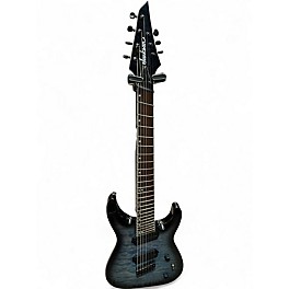 Used Jackson SLATX7Q MS Trans Blue Solid Body Electric Guitar