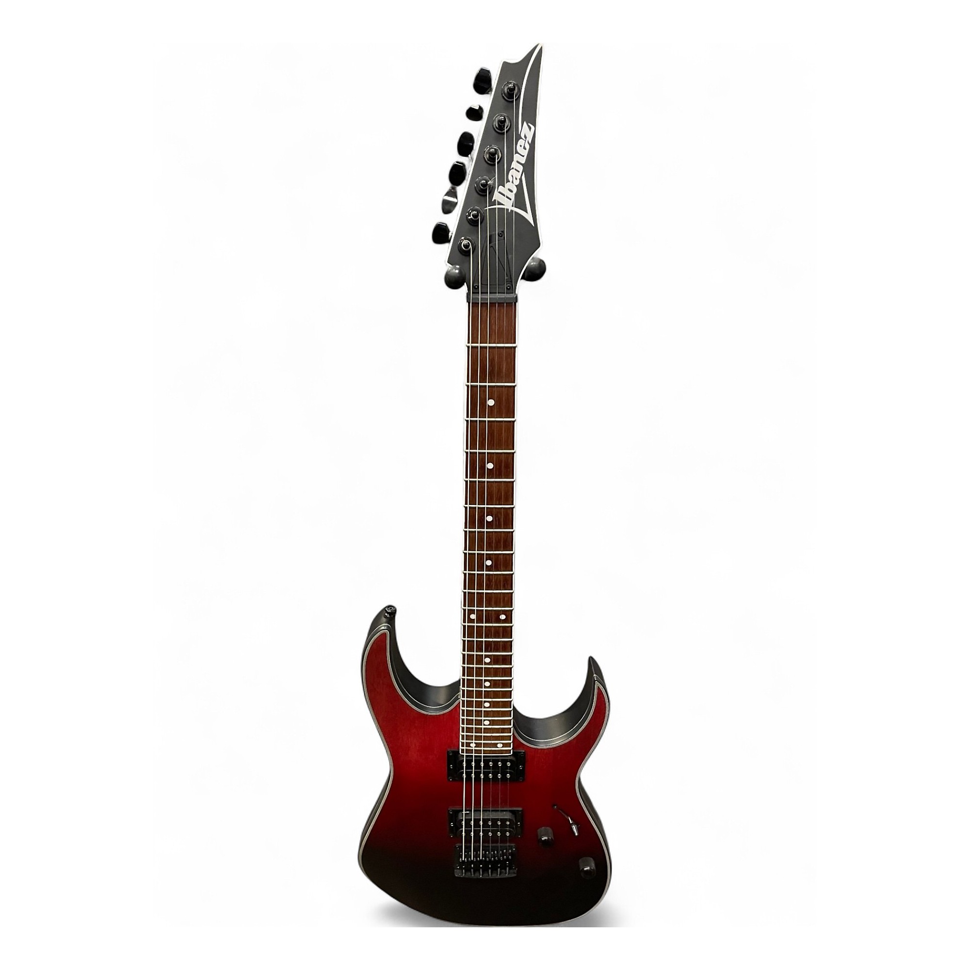Used Ibanez RG 421 EX Red to Black Fade Solid Body Electric