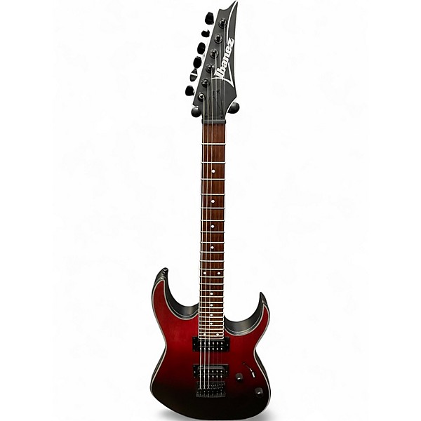 Used Ibanez RG 421 EX Red to Black Fade Solid Body Electric