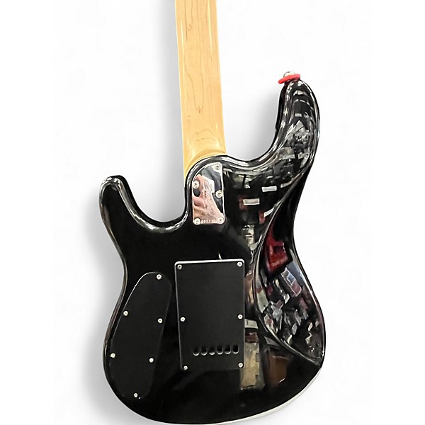 Used Sterling by Music Man JP100 Trans Black Solid Body Electric Guitar