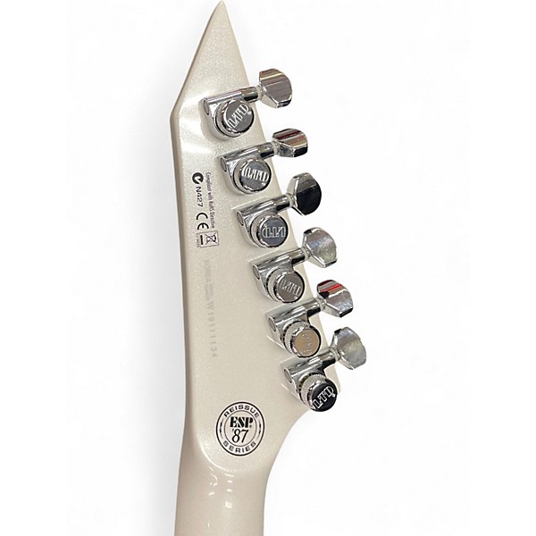 Used 2019 ESP LTD Eclipse Custom NT Arctic White Solid Body Electric Guitar