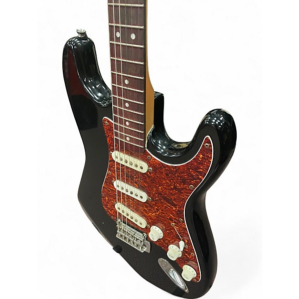 Used Miscellaneous DOUBLE CUT Black Solid Body Electric Guitar