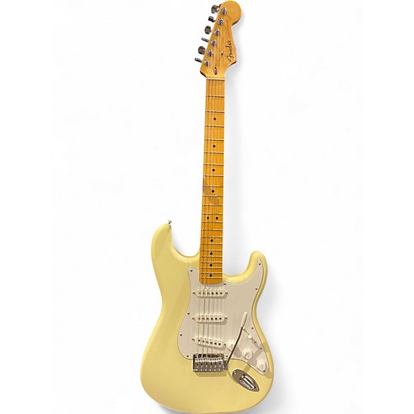 Used Fender Standard Stratocaster Olympic White Solid Body Electric Guitar