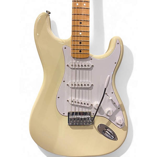 Used Fender Standard Stratocaster Olympic White Solid Body Electric Guitar