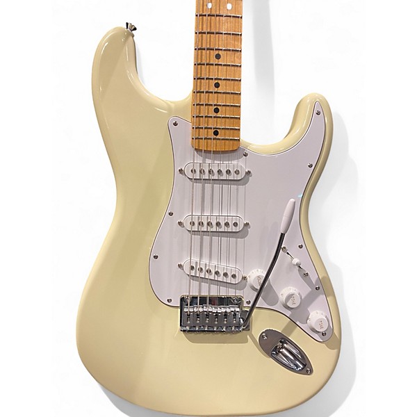 Used Fender Standard Stratocaster Olympic White Solid Body Electric Guitar