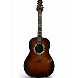 Used 1980s Ovation 1121-1 Sunburst Acoustic Electric Guitar