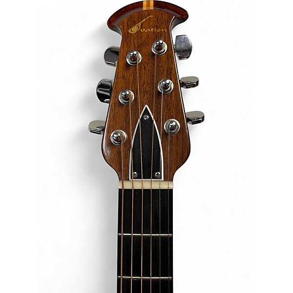 Used 1980s Ovation 1121-1 Sunburst Acoustic Electric Guitar