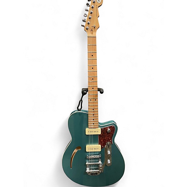 Used Reverend Club King 290 Deep Sea Blue Hollow Body Electric Guitar