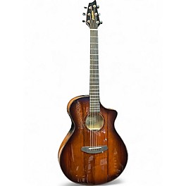 Used Breedlove Pursuit Exotic S Concert Myrtlewood Bourbon Burst Acoustic Electric Guitar