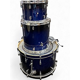 Used Pearl 3 Piece decade maple blue fade Drum Kit