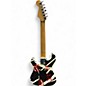 Used EVH Stripe Series Circles Black and White Solid Body Electric Guitar