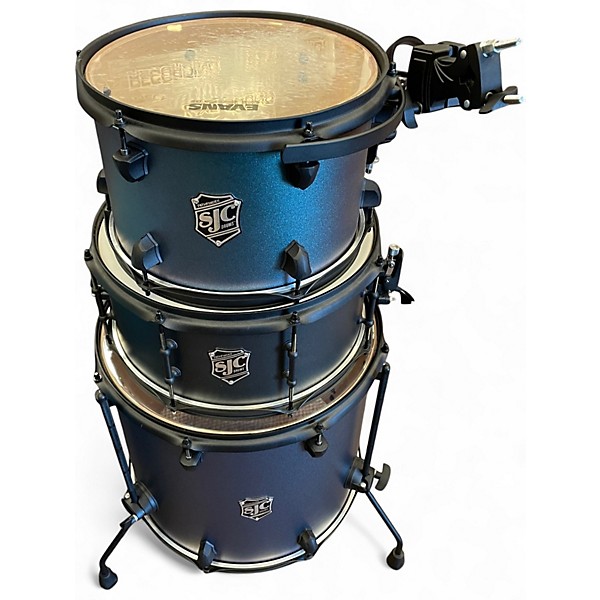 Used SJC Drums 4 Piece Pathfinder Moon Blue Drum Kit