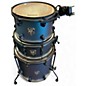 Used SJC Drums 4 Piece Pathfinder Moon Blue Drum Kit