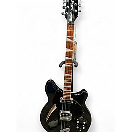 Used Rickenbacker 360 Black Hollow Body Electric Guitar