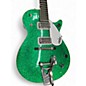 Used Gretsch Guitars G6129T Sparkle Jet with Bigsby GREEN SPARKLE Solid Body Electric Guitar thumbnail