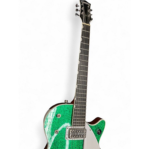 Used Gretsch Guitars G6129T Sparkle Jet with Bigsby GREEN SPARKLE Solid Body Electric Guitar