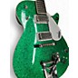 Used Gretsch Guitars G6129T Sparkle Jet with Bigsby GREEN SPARKLE Solid Body Electric Guitar