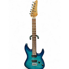 Used Ibanez AZ24S1F Standard Turquoise Solid Body Electric Guitar