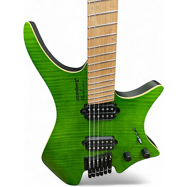 Used strandberg BODEN STANDARD NX GREEN FLAME Solid Body Electric Guitar