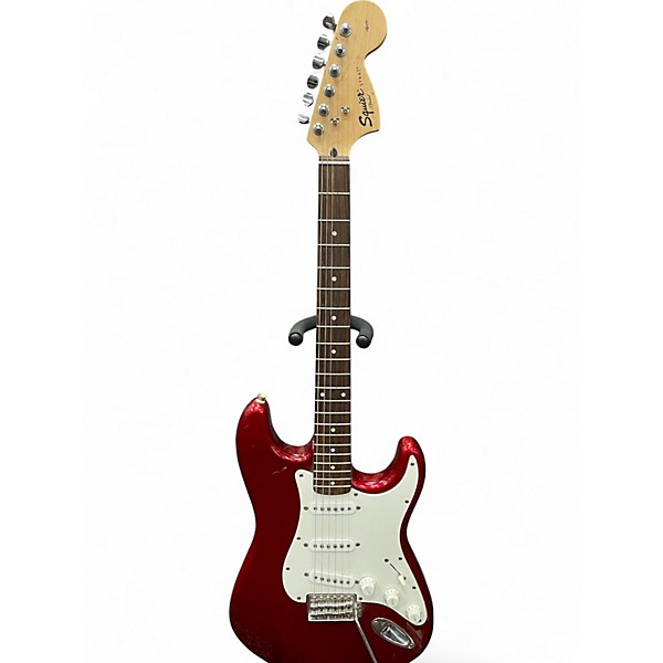 Used Squier Affinity Stratocaster Candy Apple Red Solid Body