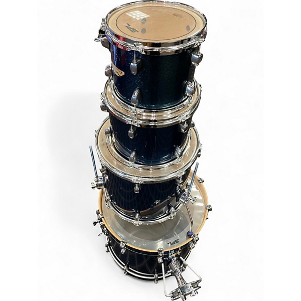 Used SPL 4 Piece VELOCITY SPARKLE BLUE Drum Kit