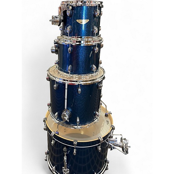 Used SPL 4 Piece VELOCITY SPARKLE BLUE Drum Kit