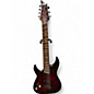 Used Schecter Guitar Research Omen 8 LH Black Cherry Burst Solid Body Electric Guitar thumbnail