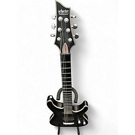 Used Schecter Guitar Research C1 Platinum Trans Black Solid Body Electric Guitar