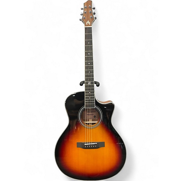 Used Jericho solo stove limited edition s1 Tobacco Sunburst Acoustic Electric Guitar