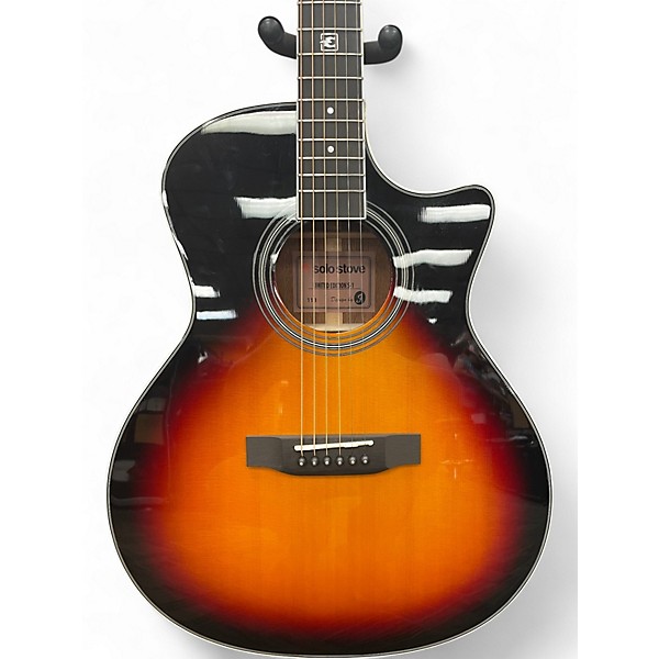 Used Jericho solo stove limited edition s1 Tobacco Sunburst Acoustic Electric Guitar