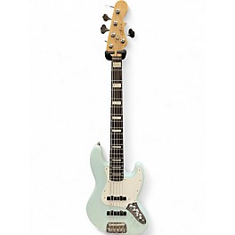 Used G&L JB5 Daphne Blue Electric Bass Guitar