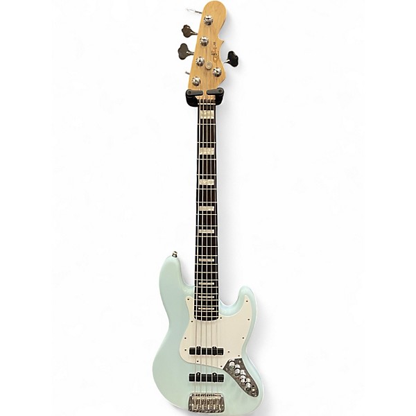 Used G&L JB5 Daphne Blue Electric Bass Guitar