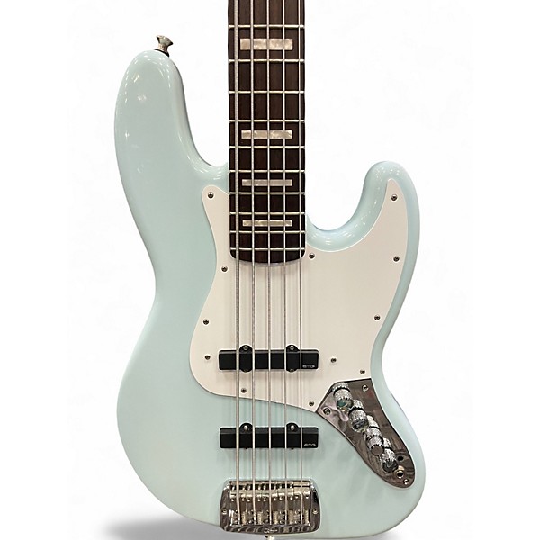 Used G&L JB5 Daphne Blue Electric Bass Guitar