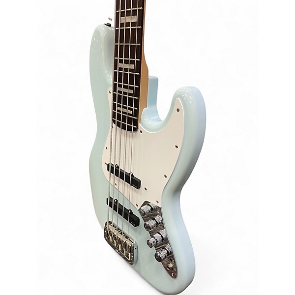 Used G&L JB5 Daphne Blue Electric Bass Guitar