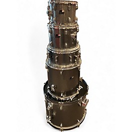 Used Ludwig 5 Piece Backbeat  Metallic Silver Drum Kit