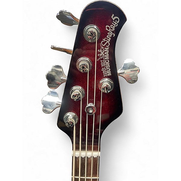 Used Ernie Ball Music Man GC45 Anniversary Stingray 5 String APPLE BURST Electric Bass Guitar