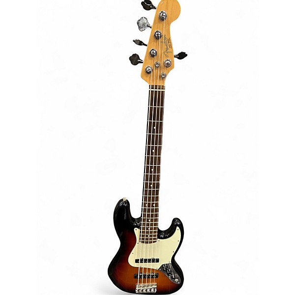 Used Fender American Professional Jazz Bass v 2 Color Sunburst Electric Bass Guitar